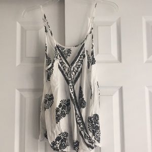 Black & White Print Tank Top